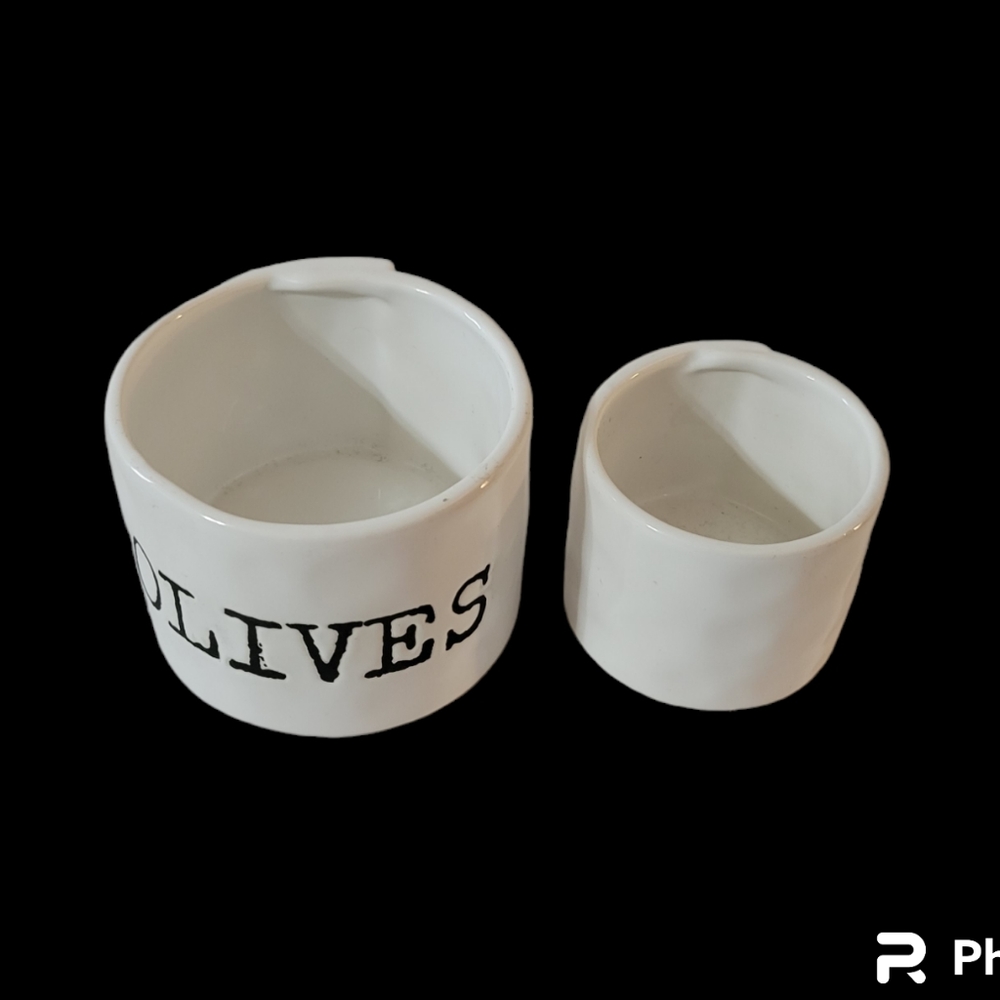 Mud Pie Olive & Pit Bowl Set